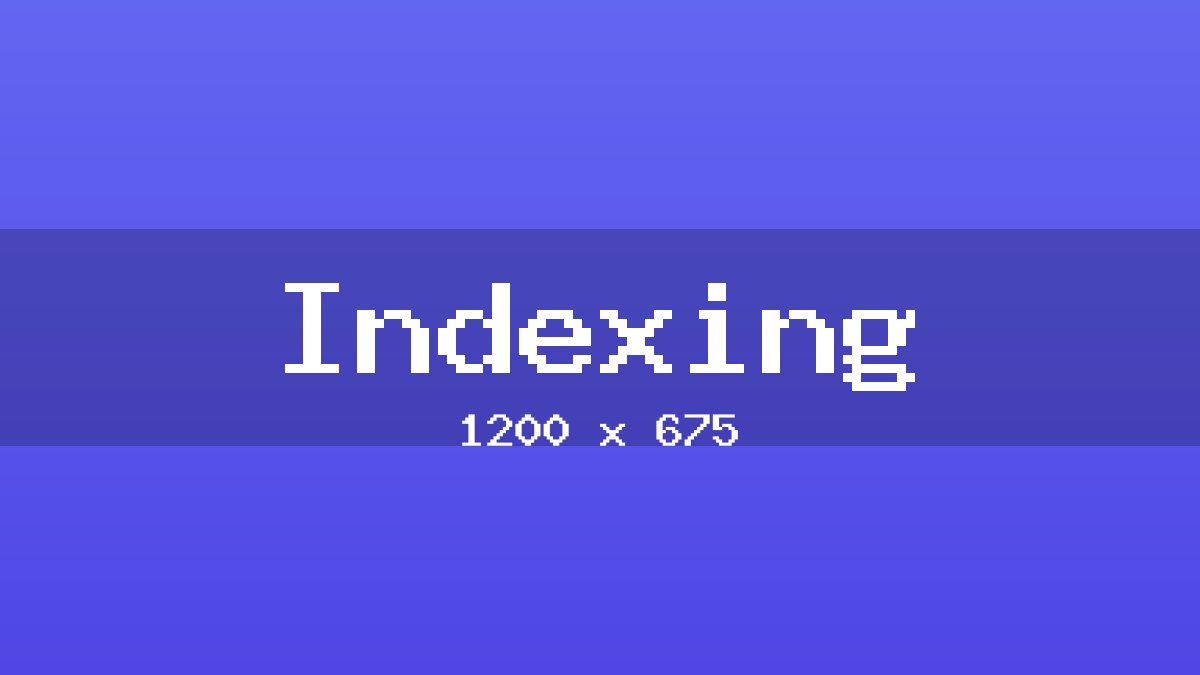 Indexing placeholder image