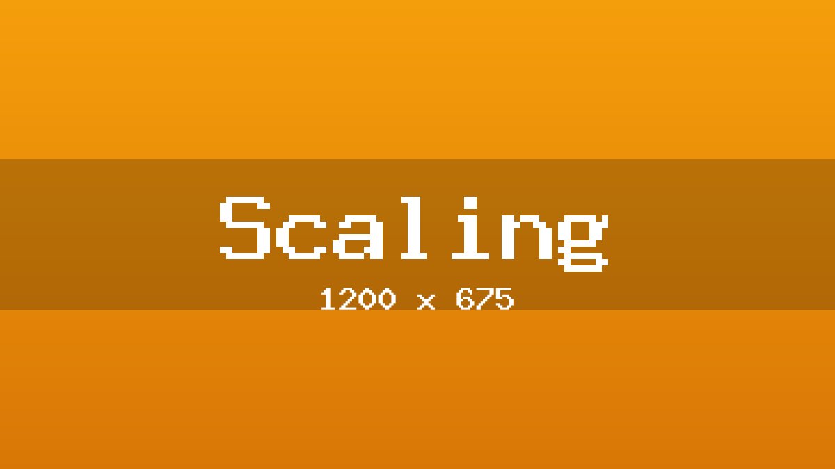 Scaling placeholder image
