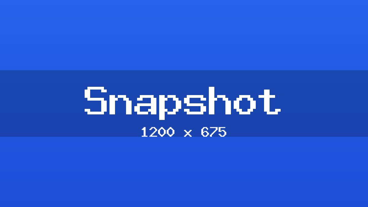 Snapshot placeholder image
