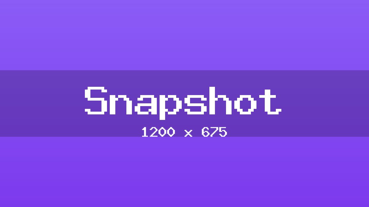Snapshot placeholder image
