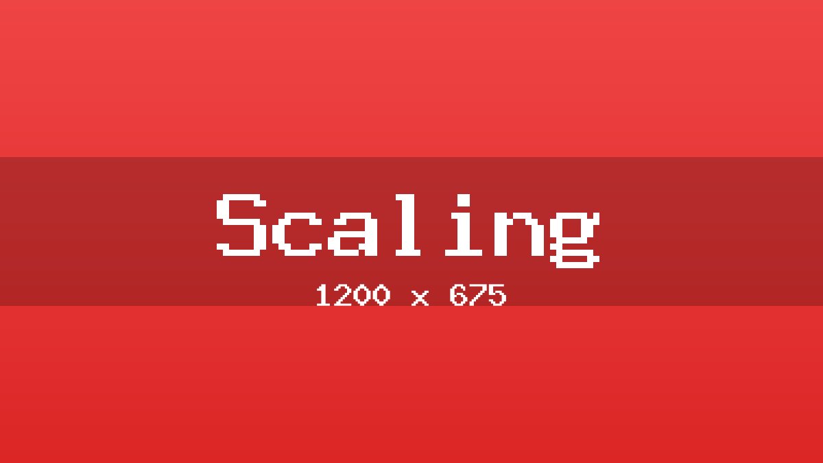 Scaling placeholder image