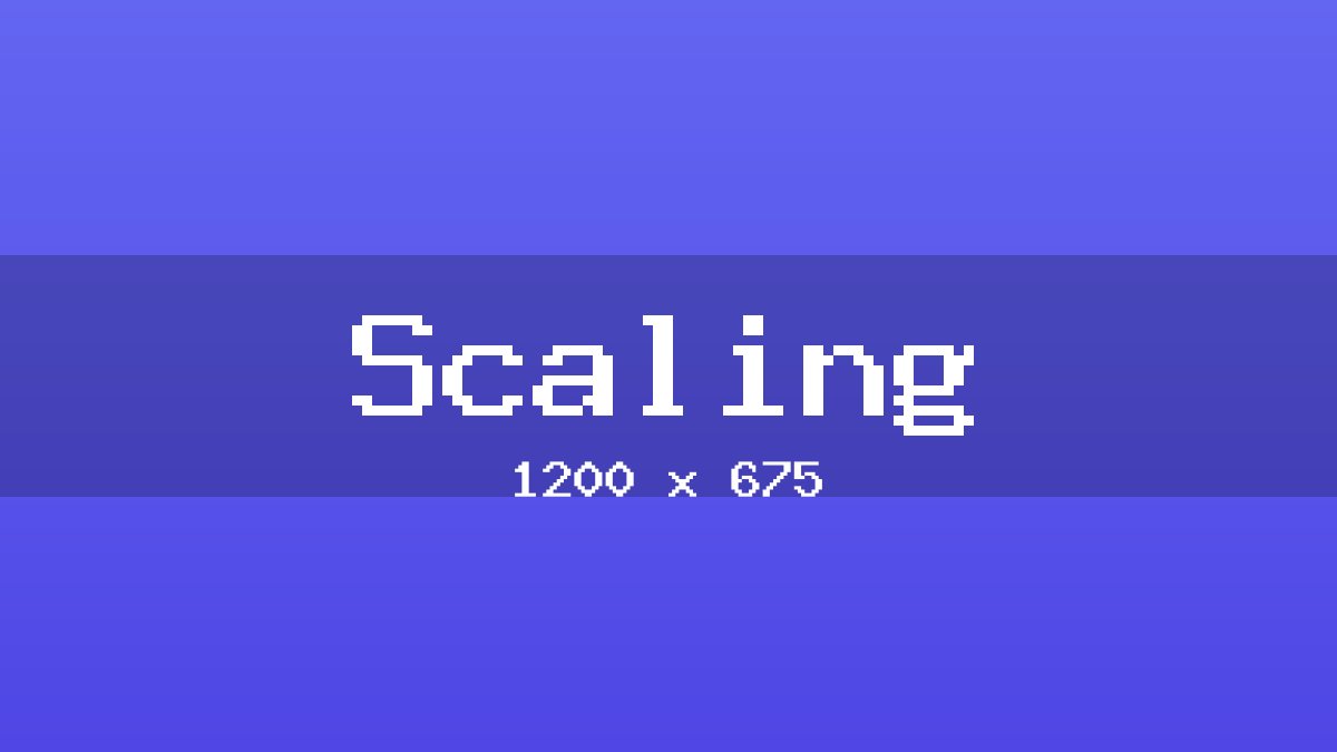 Scaling placeholder image